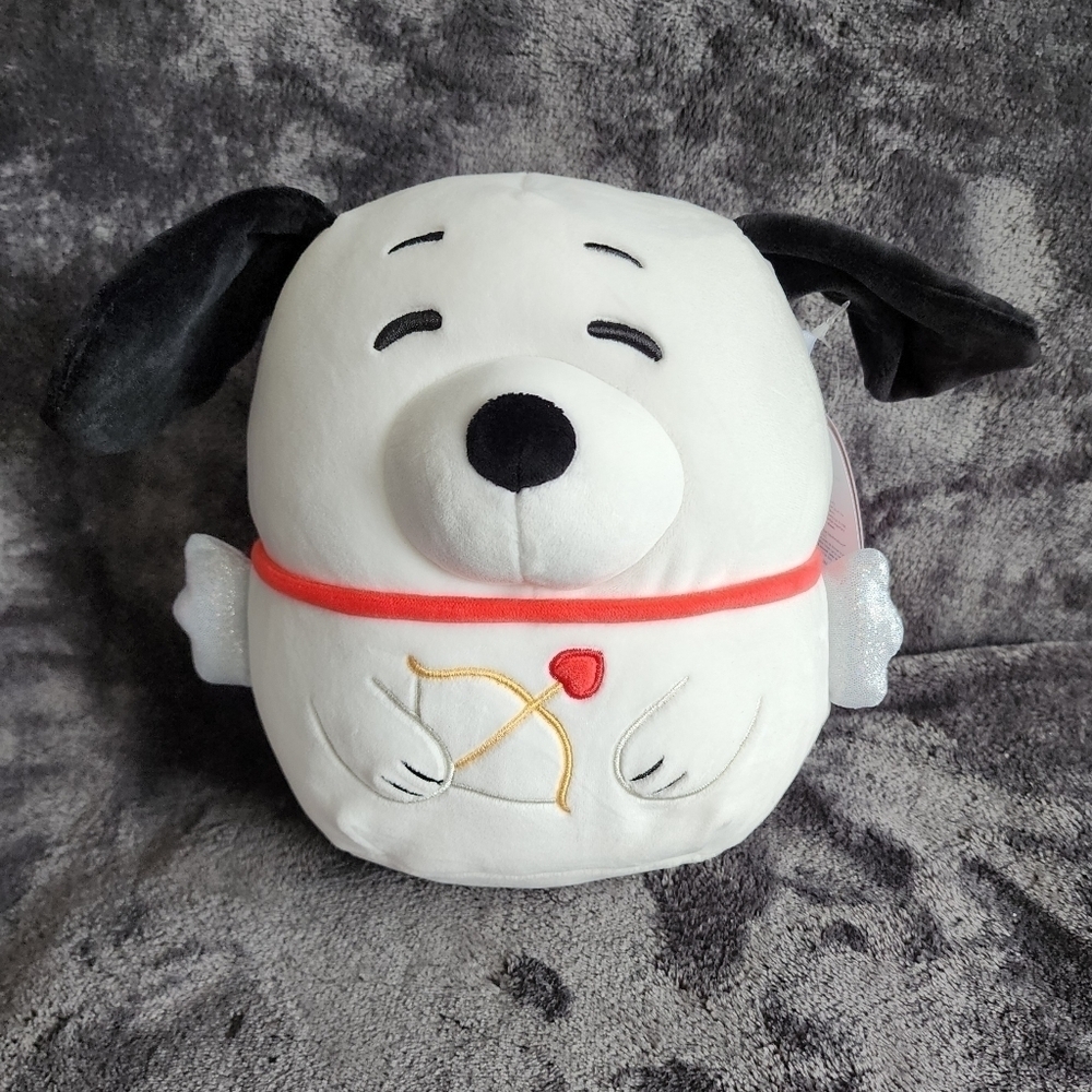 New original Squishmallow Snoopy Peanuts 2024 Valentine's limited plush toy